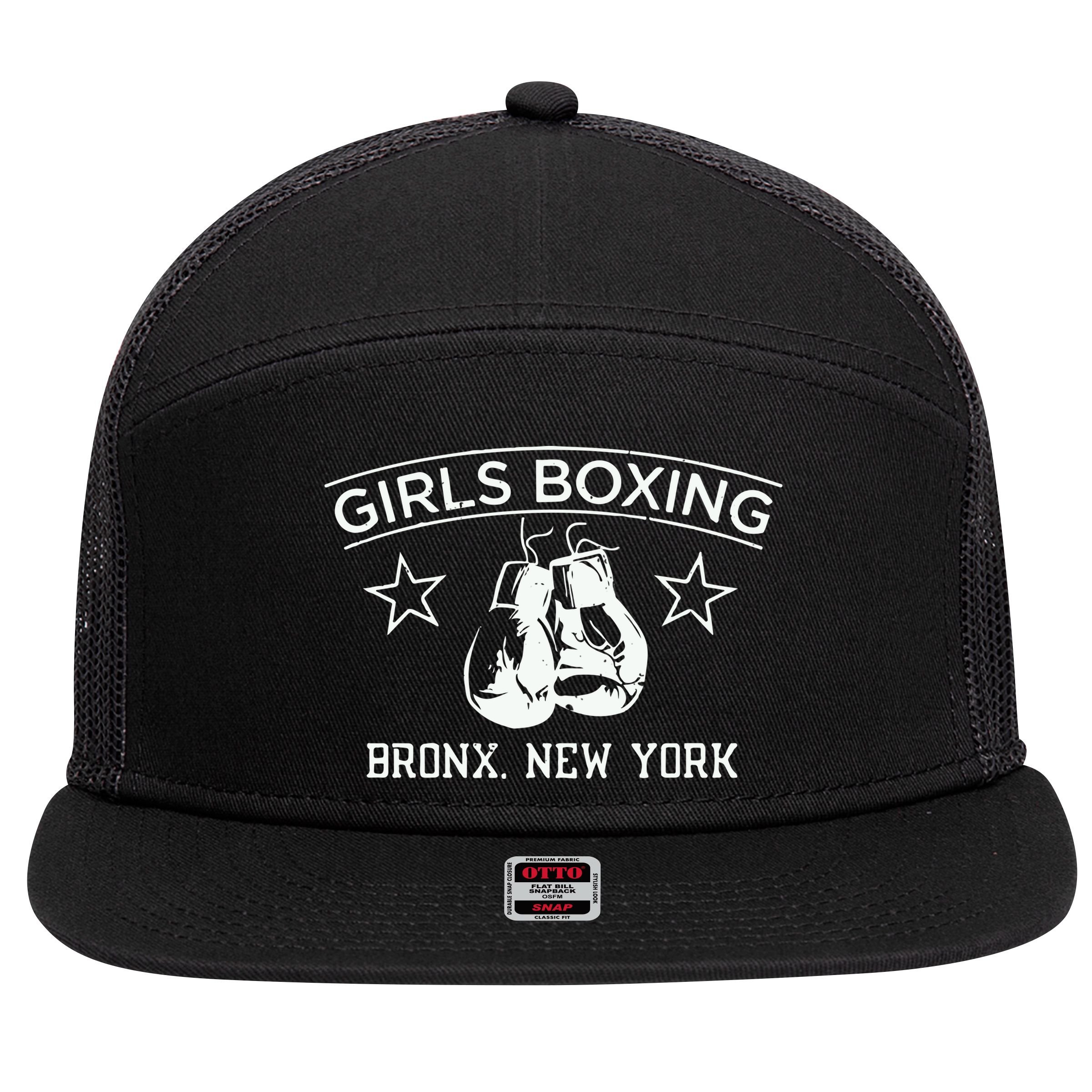 Girl Boxing Friends Rachel Green Retro Vintage 7 Panel Mesh Trucker Snapback Hat