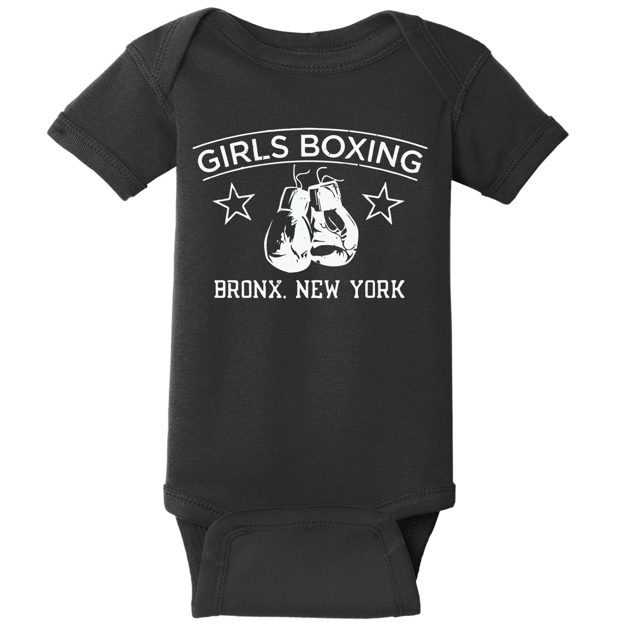 Girl Boxing Friends Rachel Green Retro Vintage Baby Bodysuit