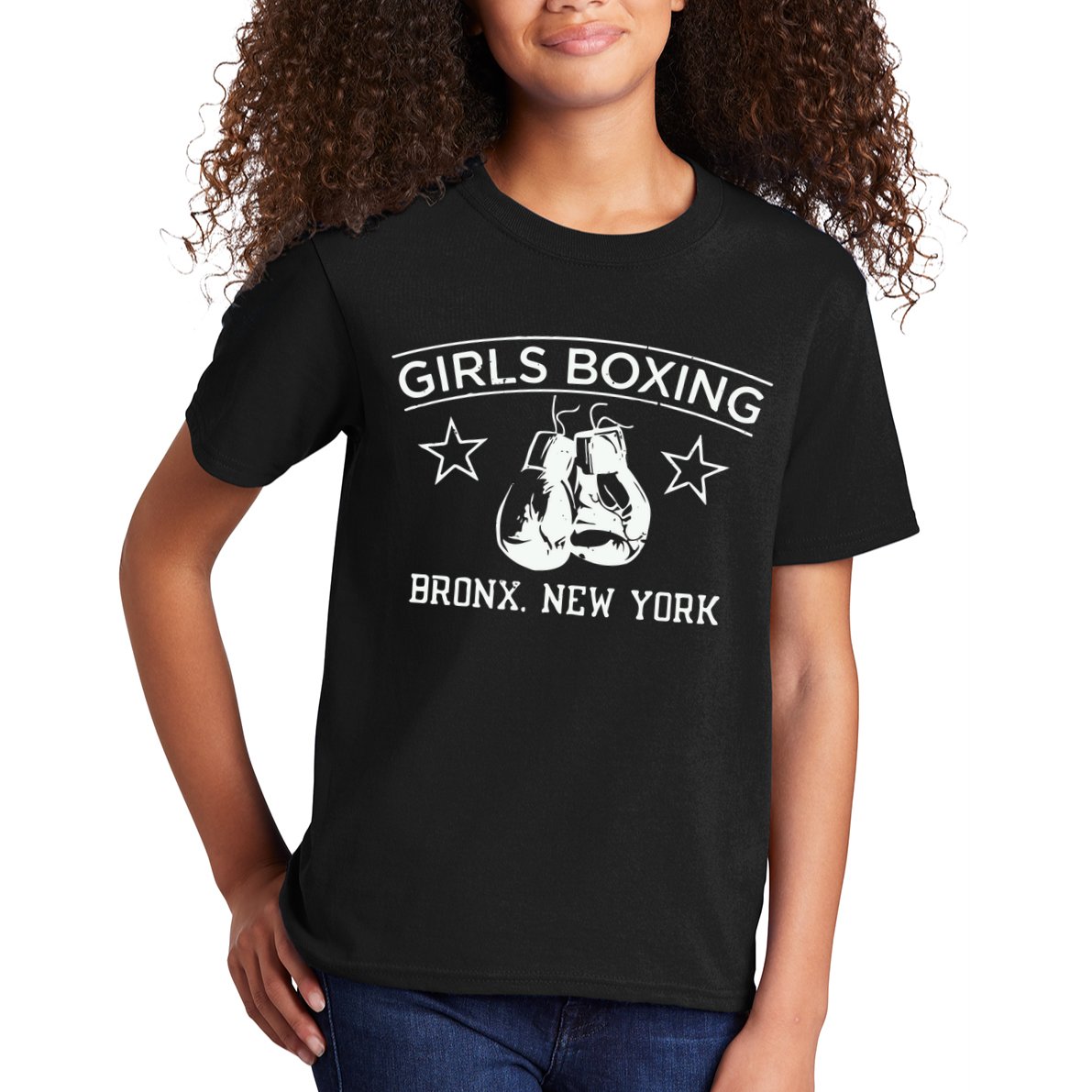 Girl Boxing Friends Rachel Green Retro Vintage Kids T-Shirt