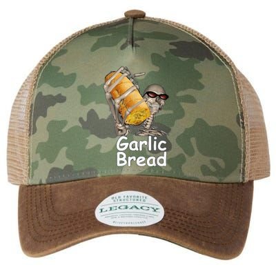 Garlic Bread Funny Skeleton Legacy Tie Dye Trucker Hat