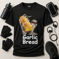 Garlic Bread Funny Skeleton Cooling Performance Crew T-Shirt