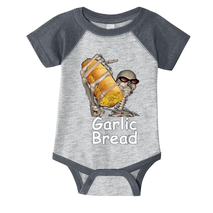 Garlic Bread Funny Skeleton Infant Baby Jersey Bodysuit
