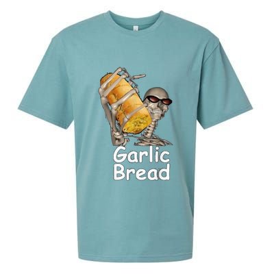 Garlic Bread Funny Skeleton Sueded Cloud Jersey T-Shirt