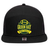 Green Bay Football 7 Panel Mesh Trucker Snapback Hat