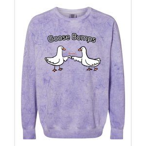 Goose Bumps Funny Goose Pun Colorblast Crewneck Sweatshirt