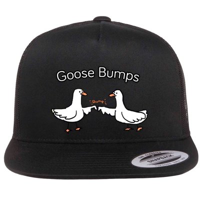 Goose Bumps Funny Goose Pun Flat Bill Trucker Hat