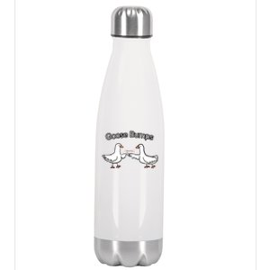 Goose Bumps Funny Goose Pun Stainless Steel Insulated Water Bottle