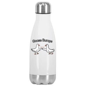 Goose Bumps Funny Goose Pun Stainless Steel Insulated Water Bottle