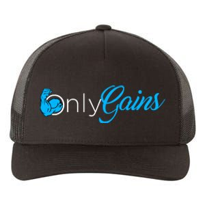 Gym Bodybuilder Fitness Lovers | Only Gainz Only Gains Yupoong Adult 5-Panel Trucker Hat