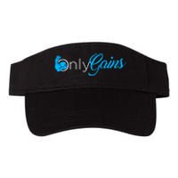 Gym Bodybuilder Fitness Lovers | Only Gainz Only Gains Valucap Bio-Washed Visor