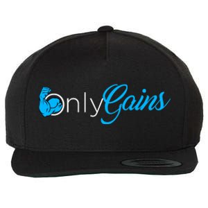 Gym Bodybuilder Fitness Lovers | Only Gainz Only Gains Wool Snapback Cap