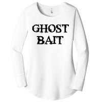 Ghost Bait Funny Paranormal Ghost Hunting Scary Halloween Women's Perfect Tri Tunic Long Sleeve Shirt