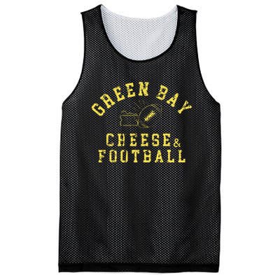 Green Bay Football Fanatic Distressed Gift Mesh Reversible Basketball Jersey Tank