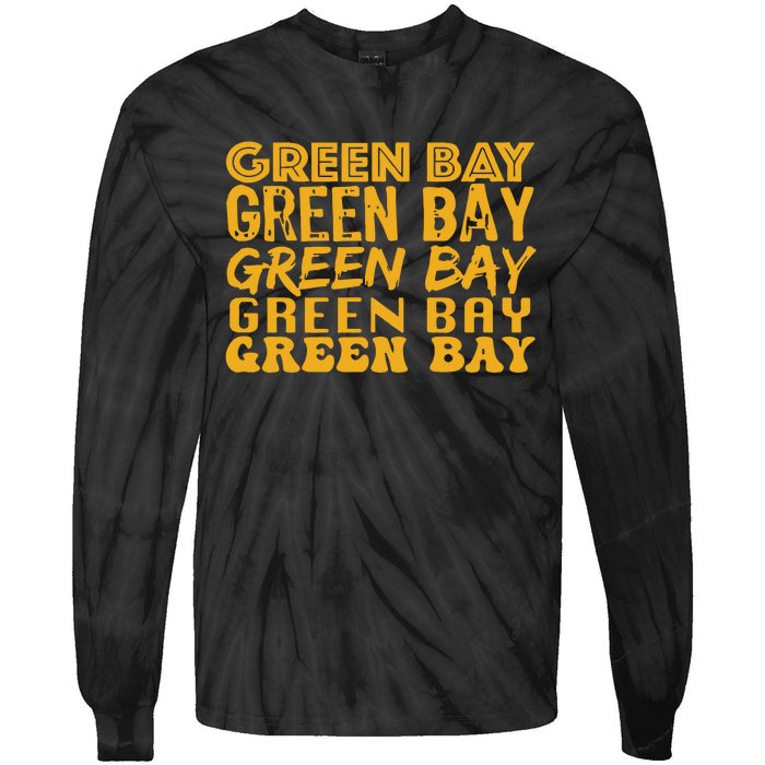 Green Bay Football Tie-Dye Long Sleeve Shirt