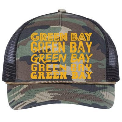 Green Bay Football Retro Rope Trucker Hat Cap