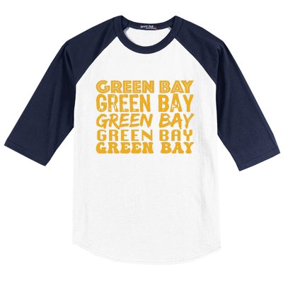 Green Bay Football Baseball Sleeve Shirt