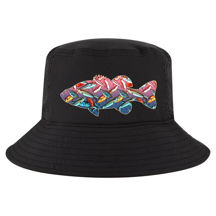 Go Base Fish Fishing Lures Pattern Cool Comfort Performance Bucket Hat