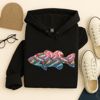 Go Base Fish Fishing Lures Pattern Hoodie