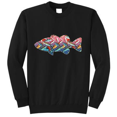 Go Base Fish Fishing Lures Pattern Sweatshirt