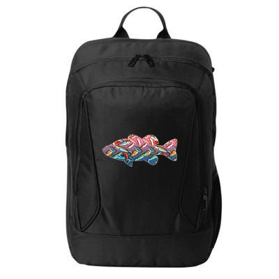 Go Base Fish Fishing Lures Pattern City Backpack