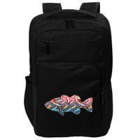 Go Base Fish Fishing Lures Pattern Impact Tech Backpack