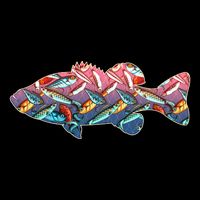 Go Base Fish Fishing Lures Pattern Impact Tech Backpack