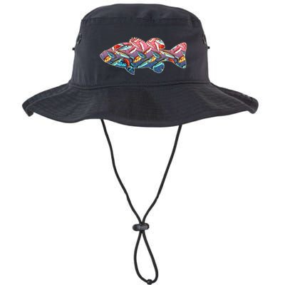 Go Base Fish Fishing Lures Pattern Bucket Hat