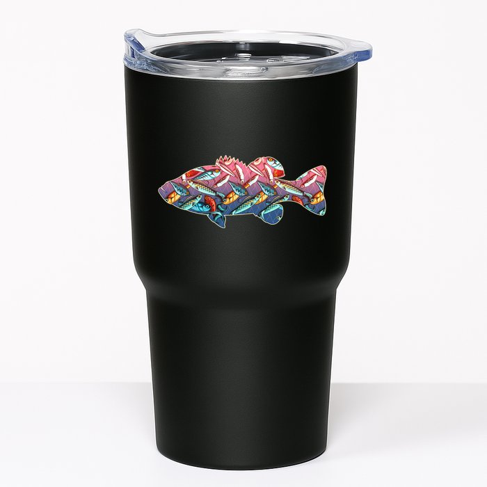 Go Base Fish Fishing Lures Pattern Tumbler