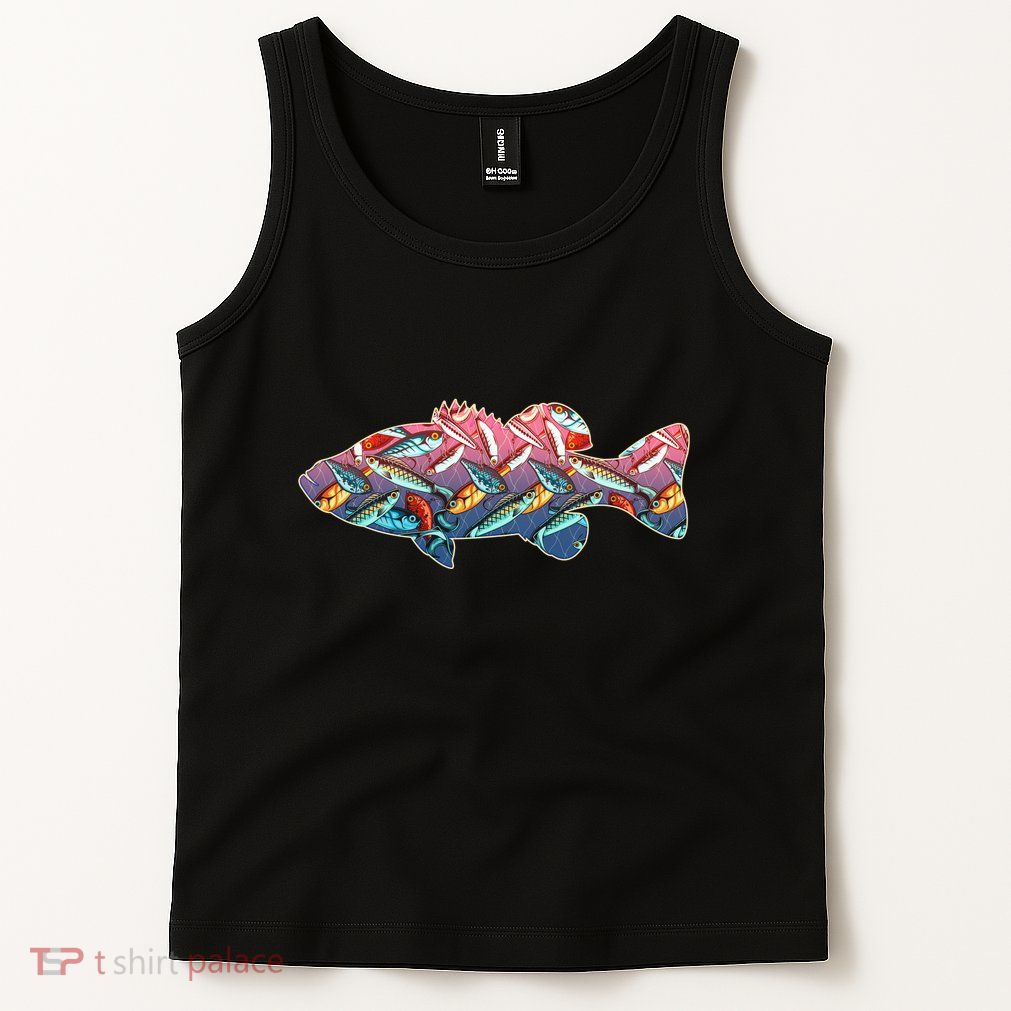 Go Base Fish Fishing Lures Pattern Tank Top