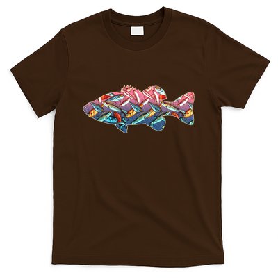 Go Base Fish Fishing Lures Pattern T-Shirt