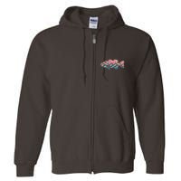 Go Base Fish Fishing Lures Pattern Full Zip Hoodie