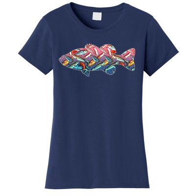 Go Base Fish Fishing Lures Pattern Women's T-Shirt