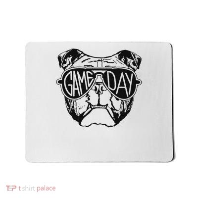 Go Bulldog Football School Spirit Team Mascot Game Pawprint Mousepad