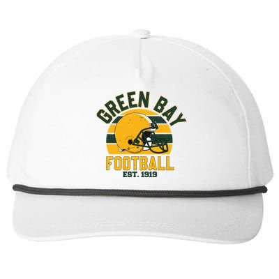 Green Bay Football Est 1919 Team Supporter Snapback Five-Panel Rope Hat