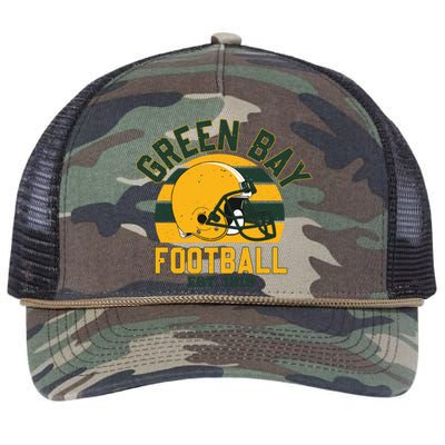 Green Bay Football Est 1919 Team Supporter Retro Rope Trucker Hat Cap