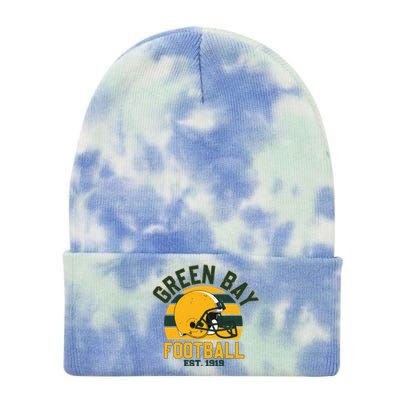 Green Bay Football Est 1919 Team Supporter Tie Dye 12in Knit Beanie