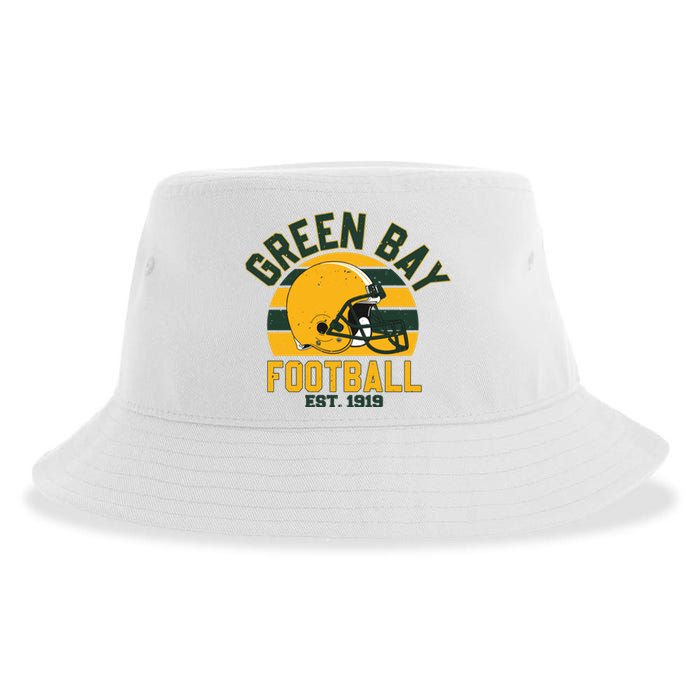 Green Bay Football Est 1919 Team Supporter Sustainable Bucket Hat