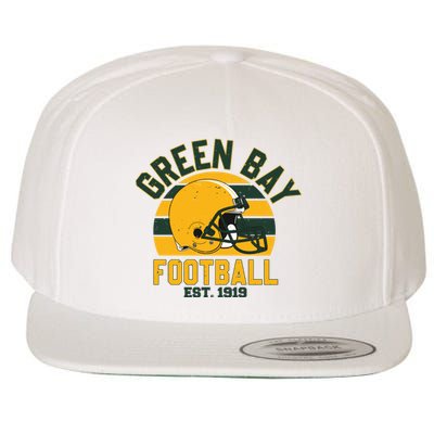 Green Bay Football Est 1919 Team Supporter Wool Snapback Cap