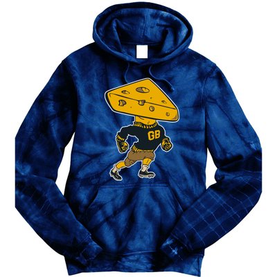 Green Bay Football Mascot Cheese Man Tie Dye Hoodie