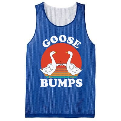 Goose Bumps Funny Sarcastic Vintage Goose Meme Geese Gift Mesh Reversible Basketball Jersey Tank