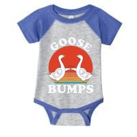 Goose Bumps Funny Sarcastic Vintage Goose Meme Geese Gift Infant Baby Jersey Bodysuit