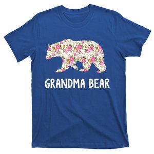 Grandma Bear Floral Grandmother Meaningful Gift T-Shirt