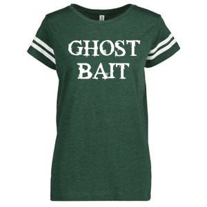 Ghost Bait Funny Paranormal Ghost Hunting Scary Halloween Enza Ladies Jersey Football T-Shirt