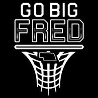Go Big Fred Nebraska Basketball Stripe Pom Pom Beanie