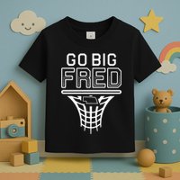 Go Big Fred Nebraska Basketball Toddler T-Shirt