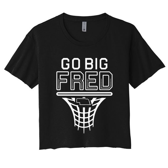 Go Big Fred Nebraska Basketball Crop Top