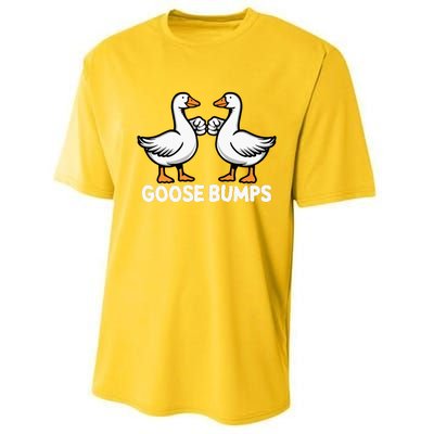 Goose Bumps Funny Pun Bff Goose Geese Humor Performance Sprint T-Shirt