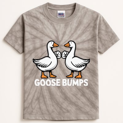 Goose Bumps Funny Pun Bff Goose Geese Humor Kids Tie-Dye T-Shirt