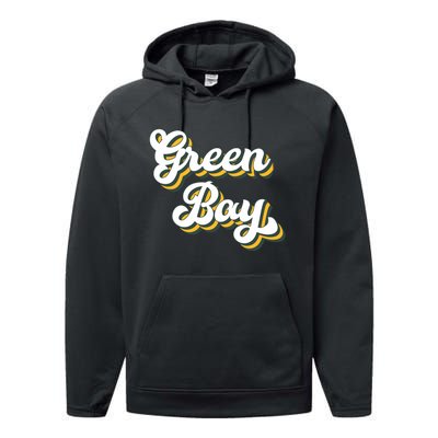 Green Bay Football Performance Fleece Hoodie