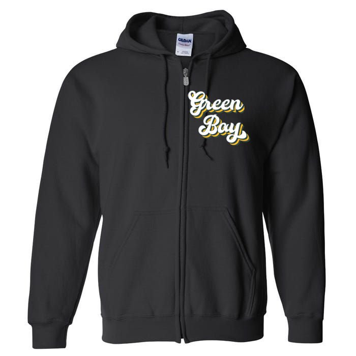 Green Bay Football Full Zip Hoodie